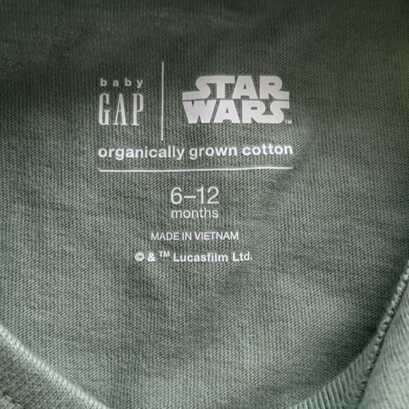 NWT Baby Gap Star Wars Baby Grogu Bodysuit and Pull on Pants in Gasoline Green - Picture 7 of 11